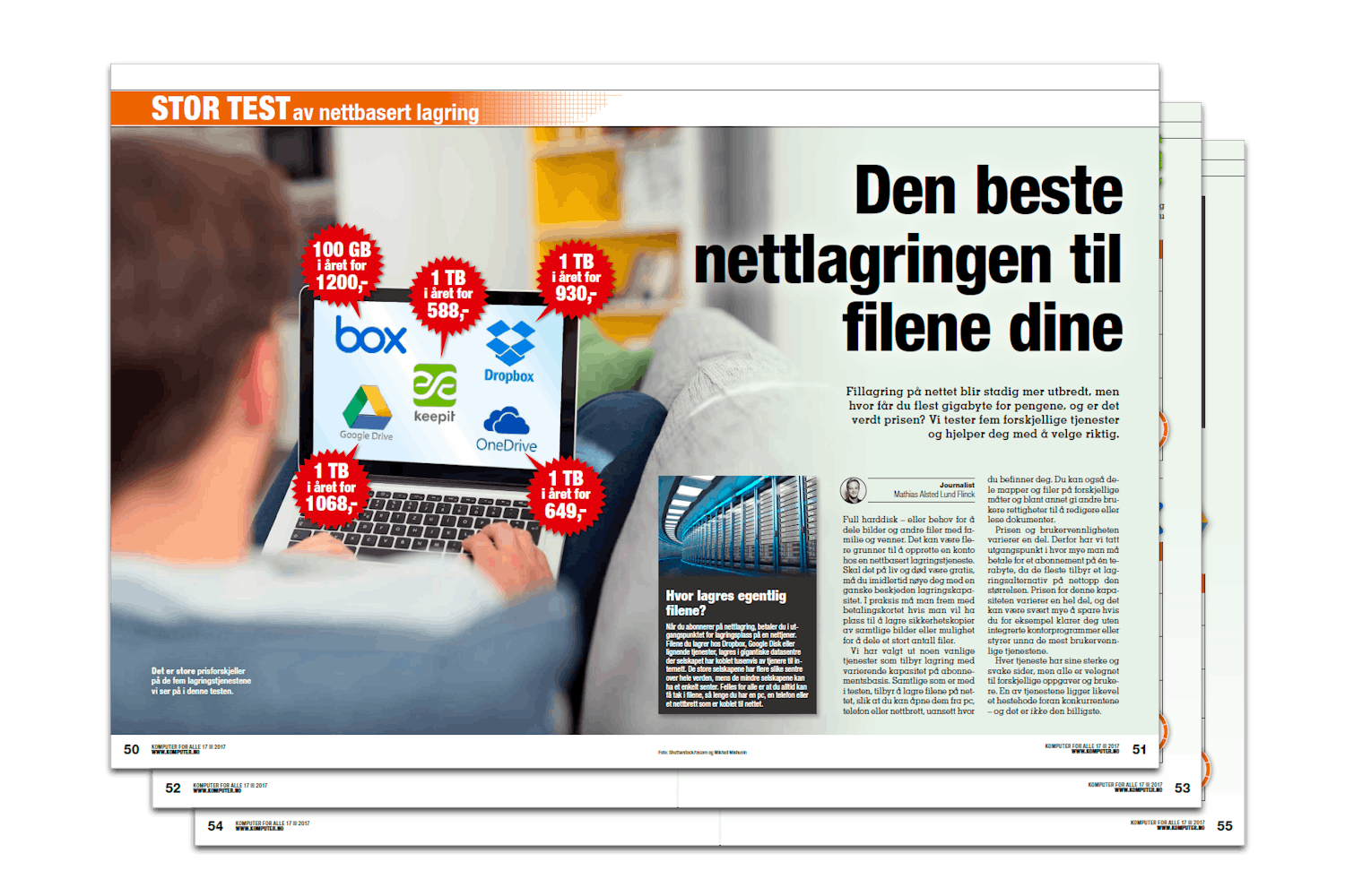 Velg den beste nettlagringen.